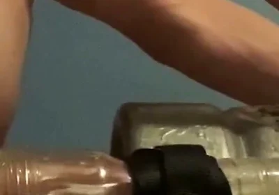 My Fleshlight Ice Strapped to a Keg