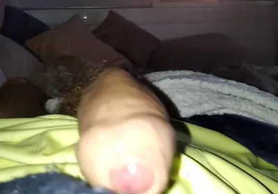 Stepdaddy Masturbates His Big Cock in the Living Room While His Clan Is Out Shopping
