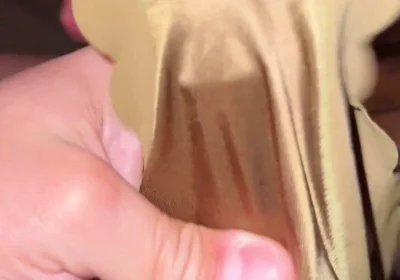 Cum in Silky Satin Green Panties