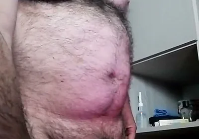 Piss and Jerks My Cock in Public Porn Show