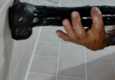 10-7-26 the Shower the Toys Cobra with His Fingers in His Azz Wowzers