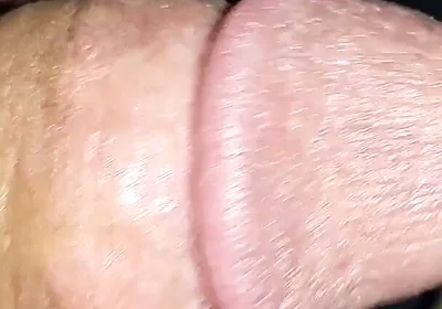 Anal Sex Toy Inside My Ass Ring Cock and Eggs Handjob in Close-up
