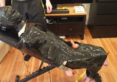 Immobilized Alex Got Milked on a Spanking Bench