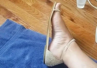 Vibrator in Ass Big Cock Pretty Sandals