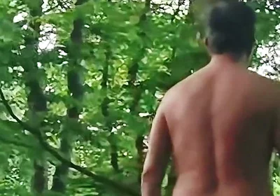 Naked Walking, Then Wank & Cum
