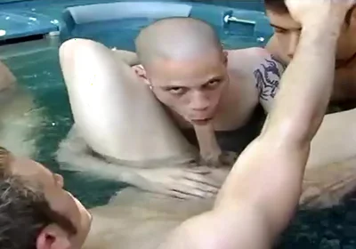 Pounding Hearts In A Spa Party - Luke Riley, Rj Danvers And Wolf Hudson