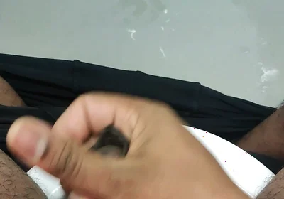 Handjob in the Bathroom