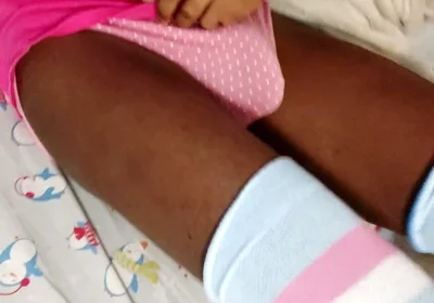 Black Femboy Shows You His Panties Bulge and Ass