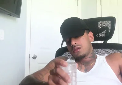Using a Clear Fleshlight and Nutting - Nando Sinz