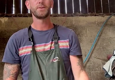 Farmer Wanks in Dirty Work Gear