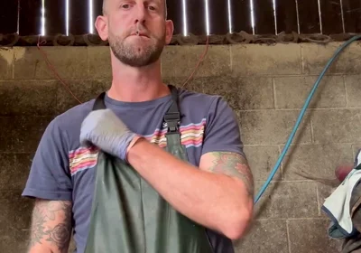 Farmer Wanks in Dirty Work Gear