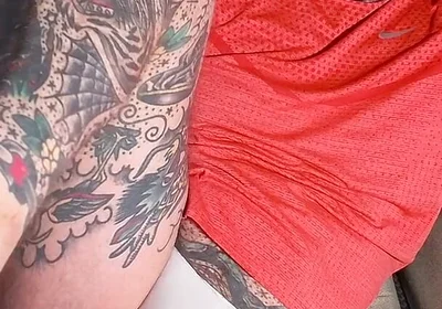 Tattooed Dom Worship Ass & Feet Solo
