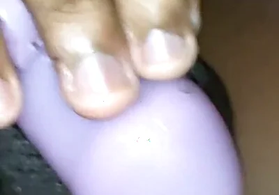 Black Femboy Sissy Shoots a Big Load of Cum in Chastity Cage