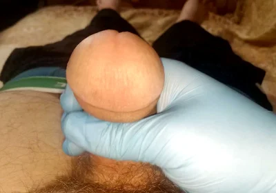 Kitchen Prep Gone Wrong - Solo Male Jerks off in Blue Glove