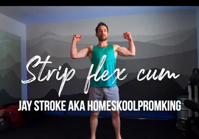 Watch Me Strip, Flex, and Slap My Cock Until I Cum Again