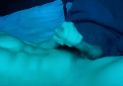 Young Muscular Hot Guy Masturbates at Night While No One Is at the Dacha