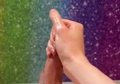 Long Edging Session Ended with Huge Teen Cumshot