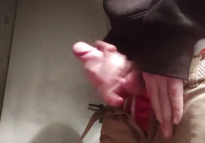 Jerking off in the Building's Cellar