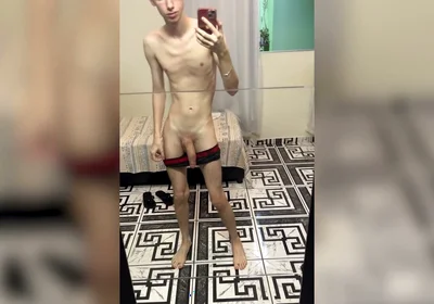 Kedoimeth Cumpilation Skinny Twink Showing Everything and Cumming in Bed