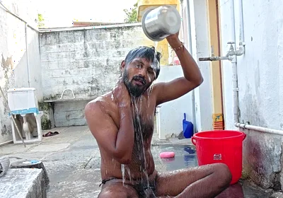 Xhard - Outside Bathing Video Kumbha Manoj Kumar
