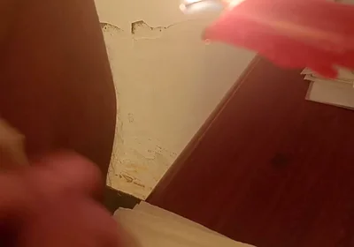 Hot Candle Wax on Cock Cumming
