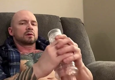 Intens Fleshlight Masturbation & Huge Orgasm