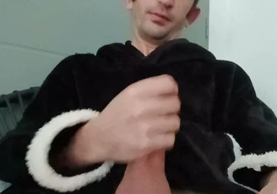 Young Guy with His Big Cock Cumming All Over