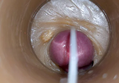 Camera Inside Deep Pussy Captures Cumshot