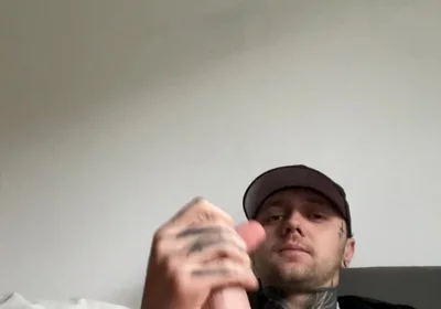 Young Tattoed Man Jerk off His Big Dick