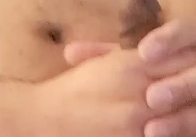 Stepdaddy jerks cock for his sub