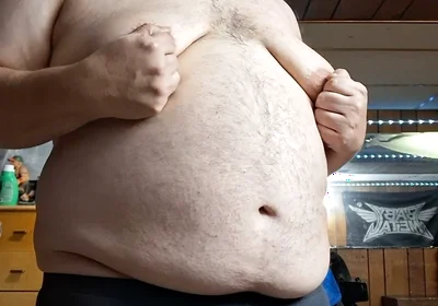 Chubby Guy Strips and Dances