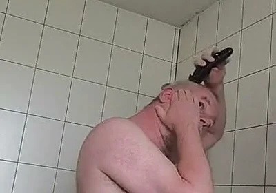 Naked Nylon Boy and the Long Hair Trimmer