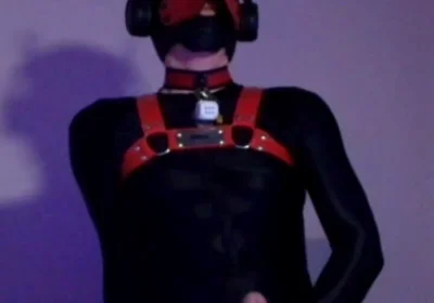 Remote Controlled Puppy Whimpers While Jerking off