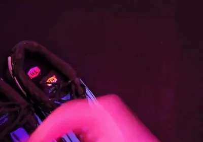 Cumshot on Sneakers