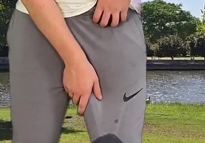 Big Monster Cock in Grey Sweatpants Cumhot