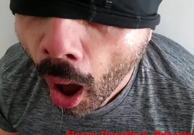 Cumshot and Sloppy Throatfuck with Latino Jock