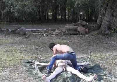 Damien Gets Zapped on the Tarp