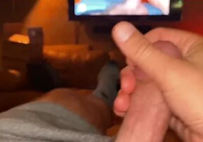 Verbal Hairy Stepdaddy Bates In Bed - While Watching Himself