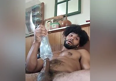 Tony Genius In Using My Bros Fleshjack In His Basement!