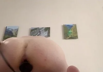 Anal Hole Stretching With Inflatable Toy