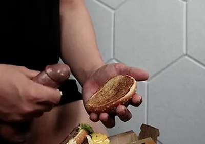 Fuck A Big Mac And Cum On Food To Eat