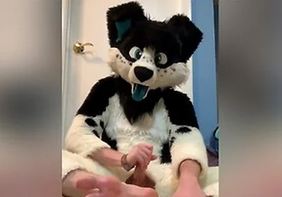 Furry Shows Off Feet & Fucks A Plushie