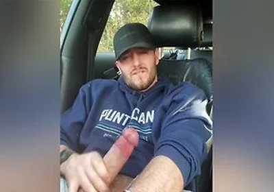 Pulling Over To Wank My Fat Cock In The Car Park