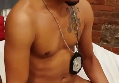 Two Black Officer Cocks Fuck Latin Ass