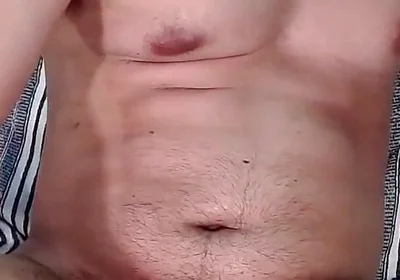 Man with His Very Hard Cock Trying to Urinate