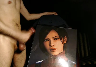 Cum Tribute for Ada Wong (game Character From Resident Evil 4 Remake) Huge Load