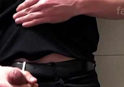 Me Jerking in the Bathroom. Big Cumshot.
