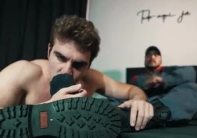 Firefighter latino feet boots master
