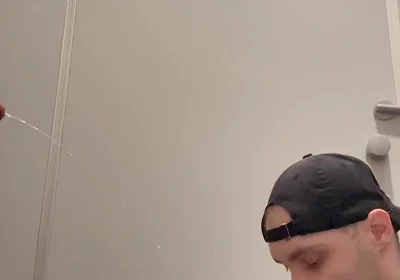 Gay Skinhead Kinkysirius Take a Gold Shower Public Toilet