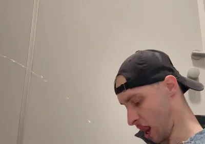 Gay Skinhead Kinkysirius Take a Gold Shower Public Toilet